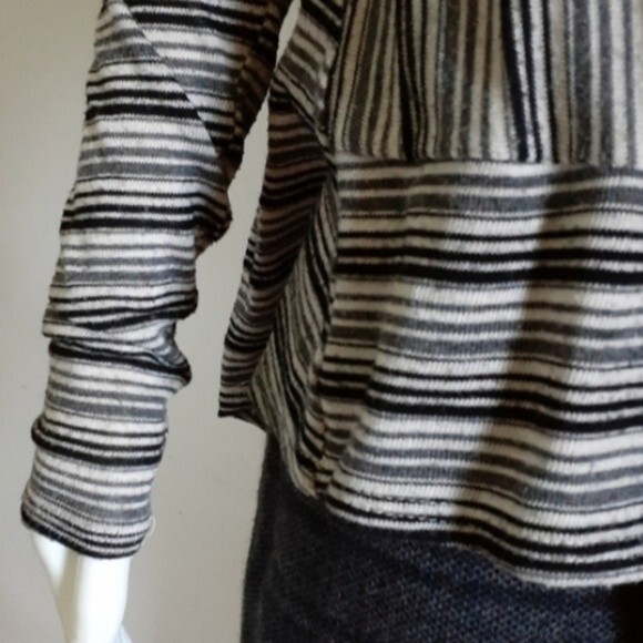 bordeaux los angeles open cardigan top s shirt casual tie wrap knot knit sweater - Picture 2 of 7